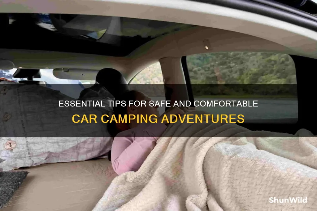 how to safely car camp