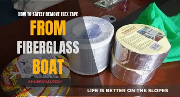 Safe Flex Tape Removal from Fiberglass Boats