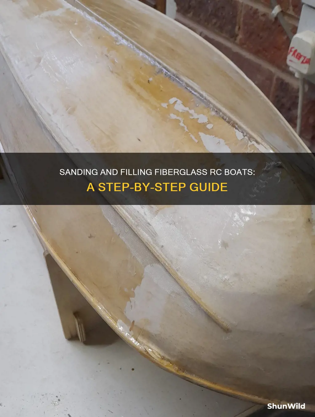 how to sand and fill fiberglass rc boat