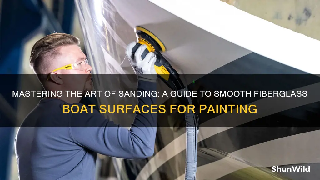 how to sand down a fiberglass boat for painting