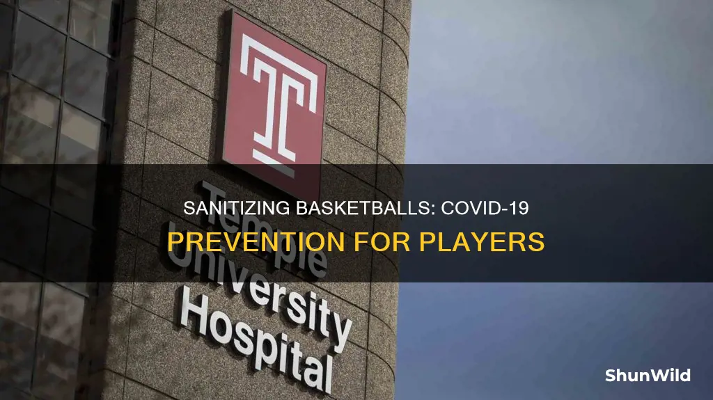 how to sanitize basketballs covid