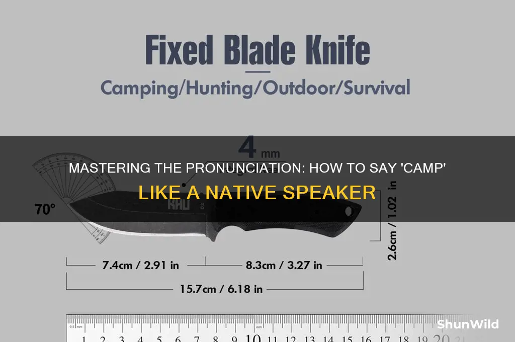 how to say camp