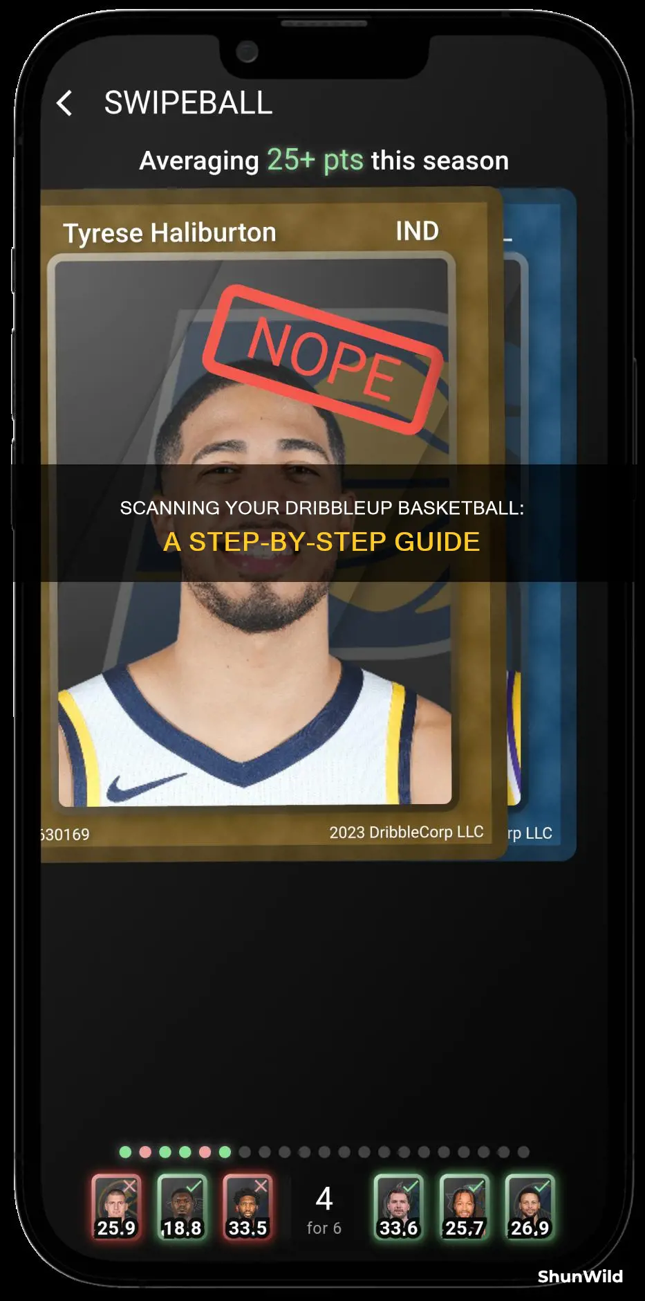 how to scan dribbleup basketball