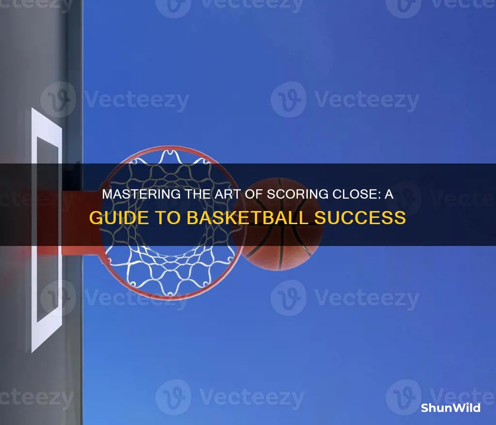 how to score in basketball close up