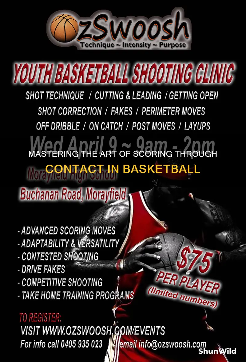 how to score through contact in basketball