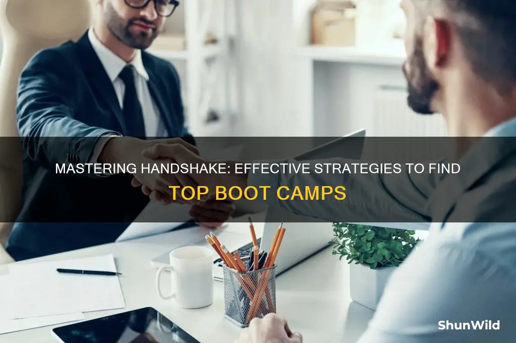 how to seach boot camps on handshake