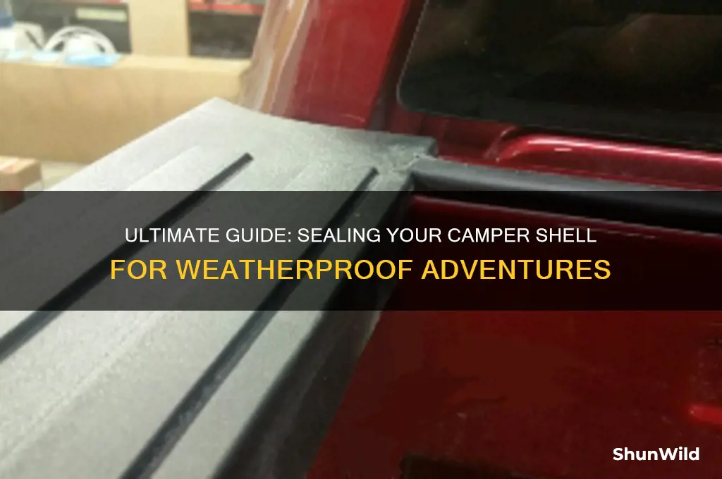 how to seal camper shell