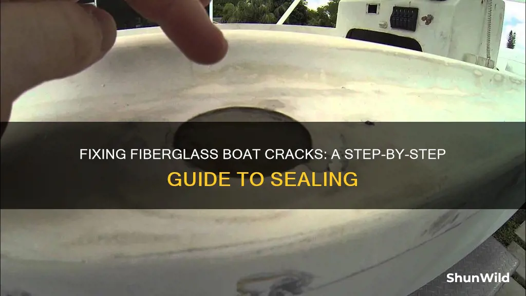 how to seal fiberglass boat crack