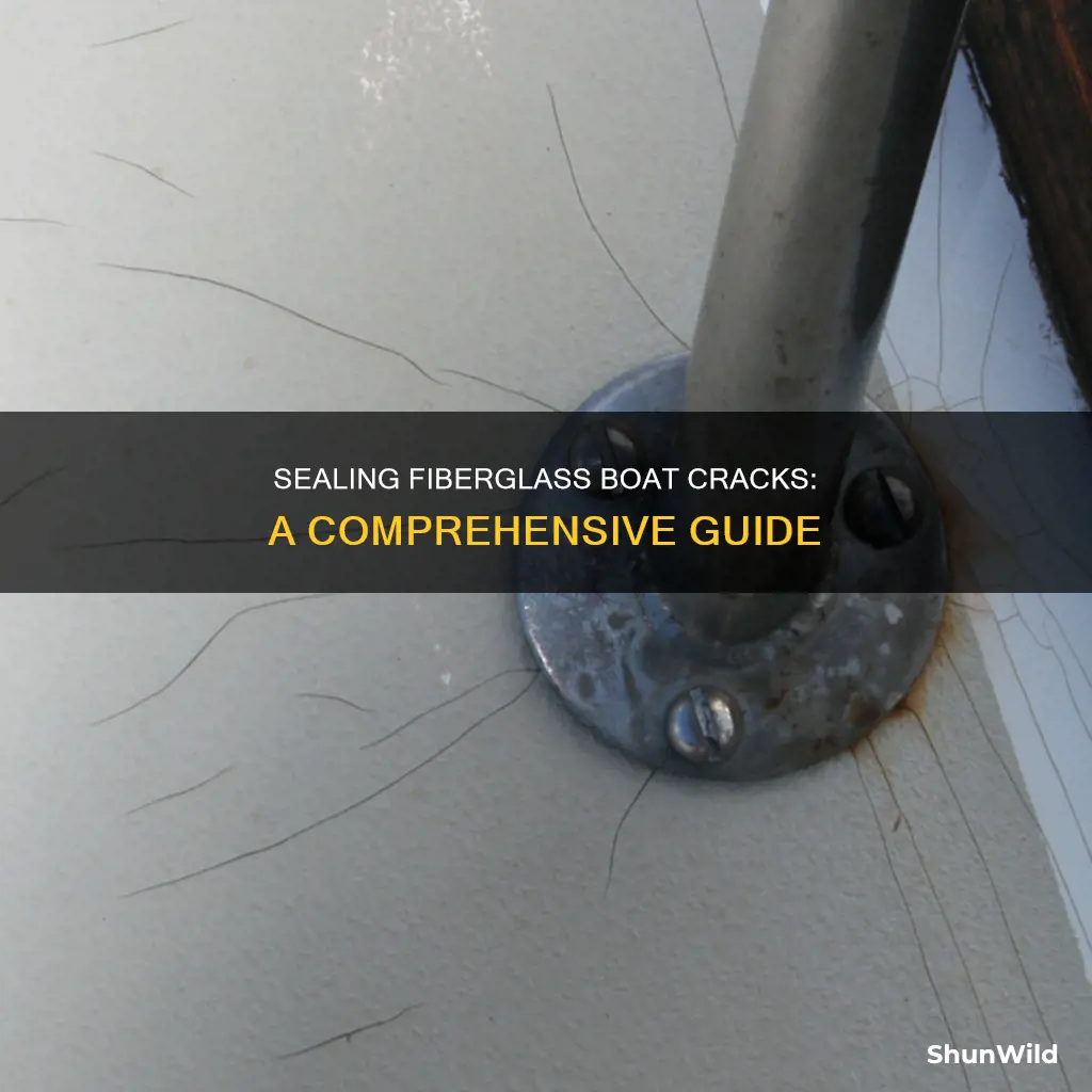 how to seal fiberglass boat crack