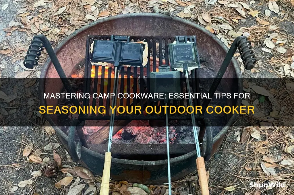 how to season camp cooker
