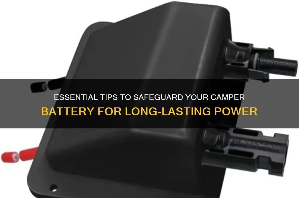 how to secure camper battery
