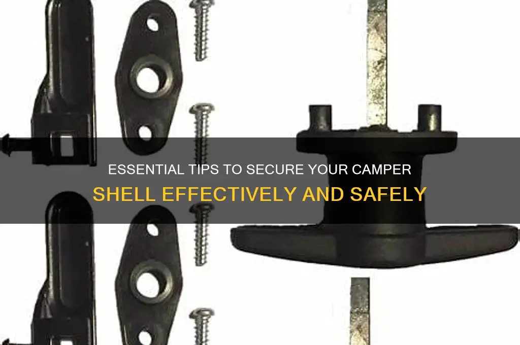 how to secure camper shell