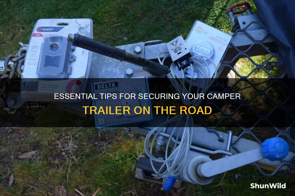 how to secure camper trailer