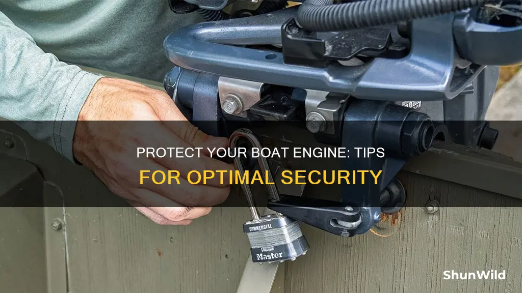 how to secure your boat engine