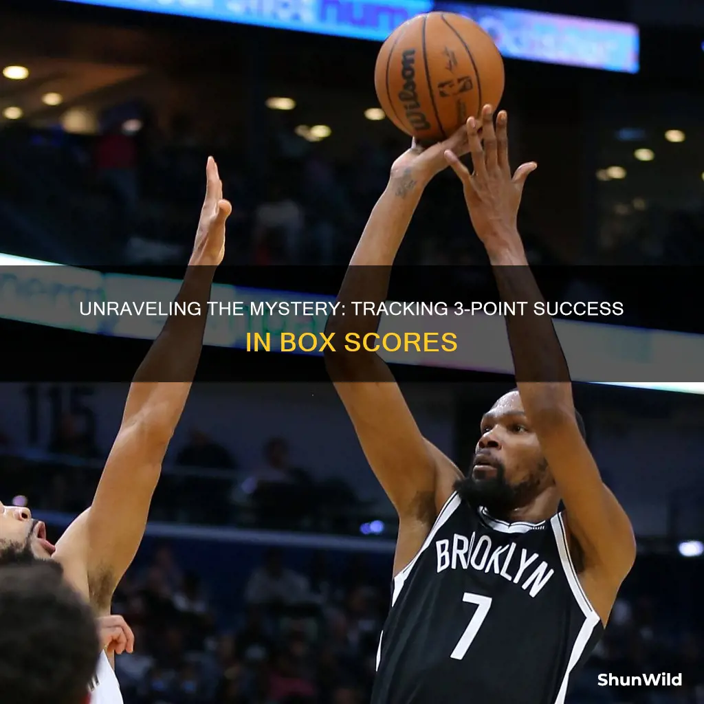 how to see 3 pointers made in a box score