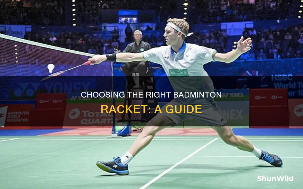 how to select a badminton racket