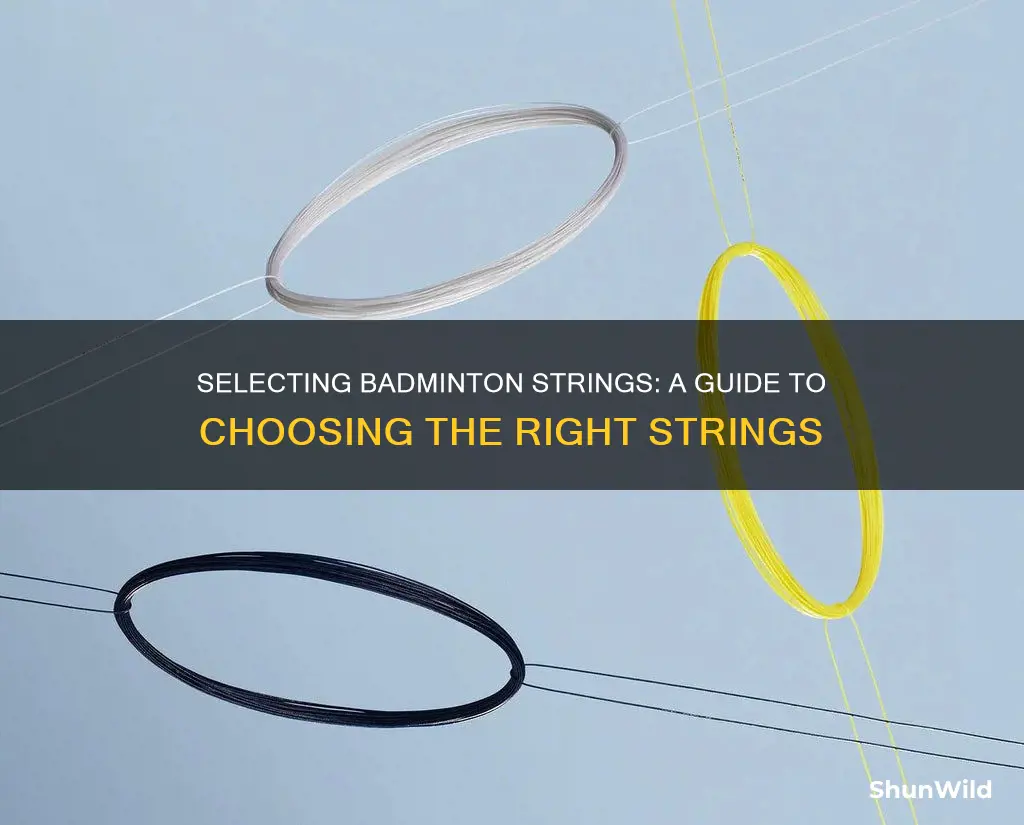 how to select badminton string