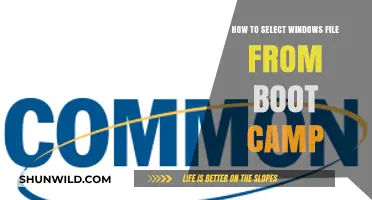 Selecting Windows Files from Boot Camp: A Step-by-Step Guide
