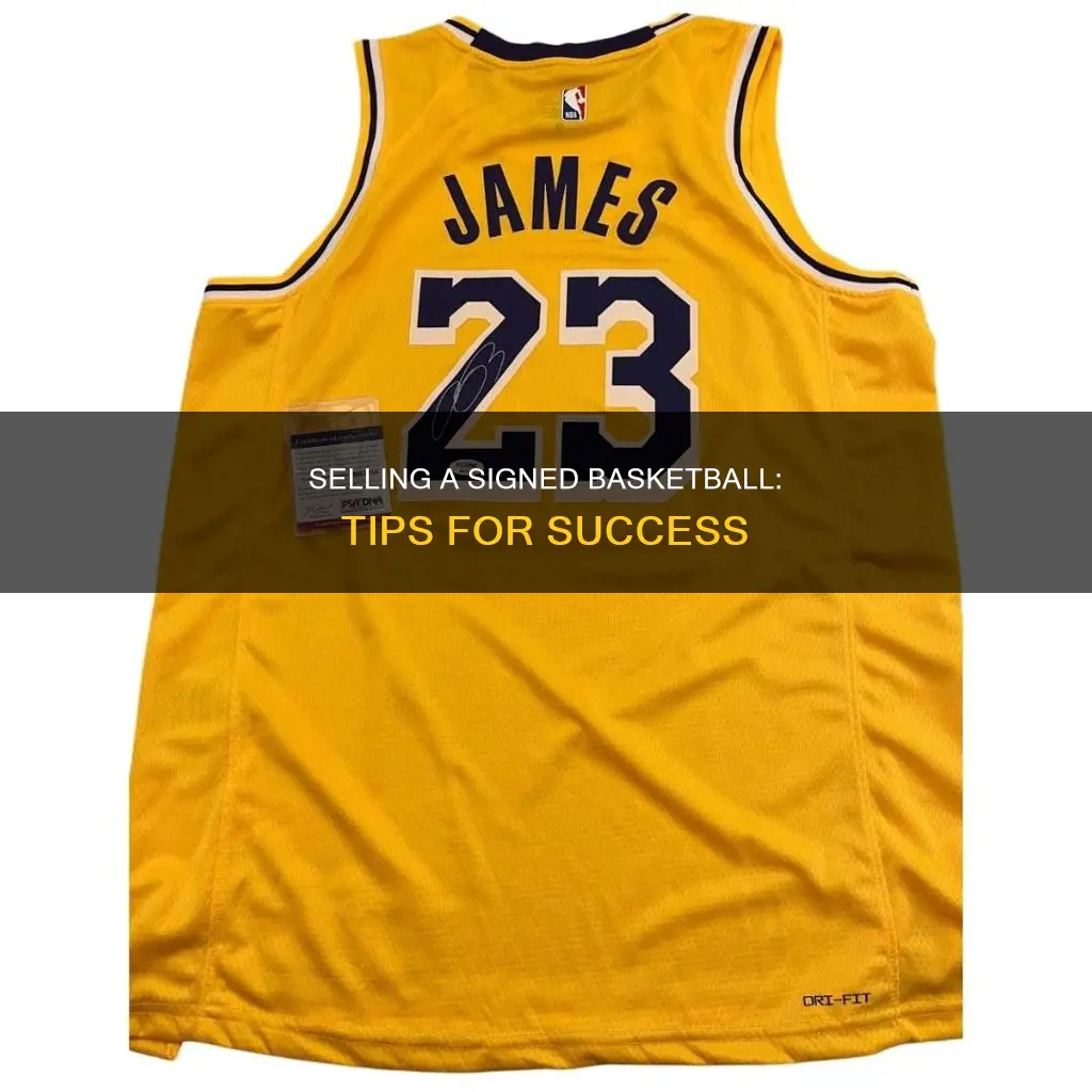 how to sell a signed basketball