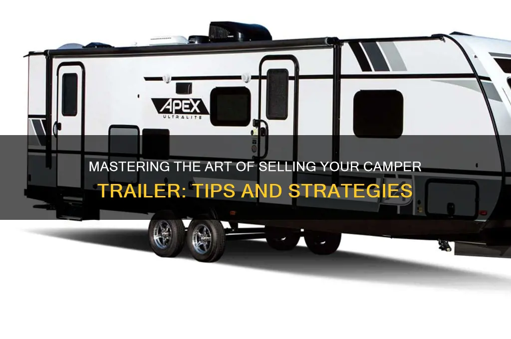 how to sell camper trailer