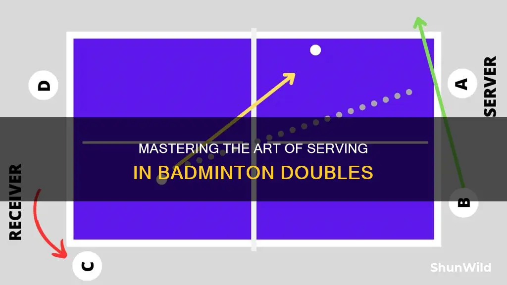 how to serve in badminton doubles