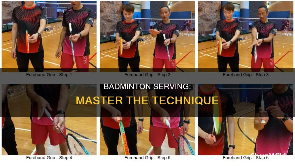 how to serve in badminton step by step