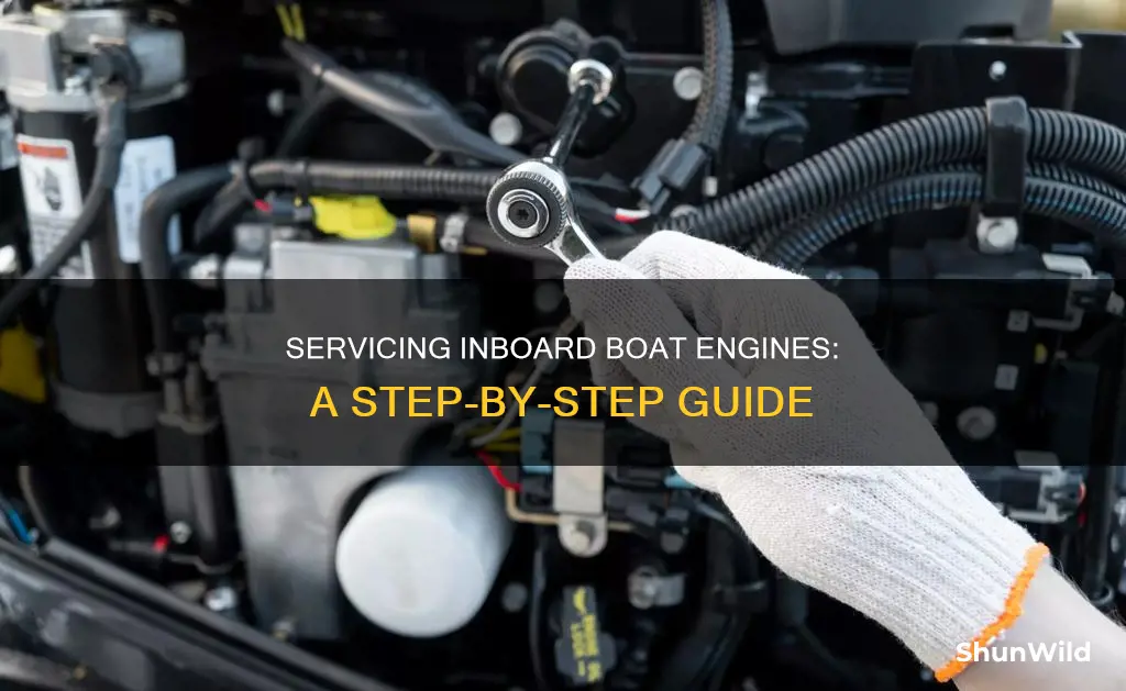 how to service an inboard boat engine