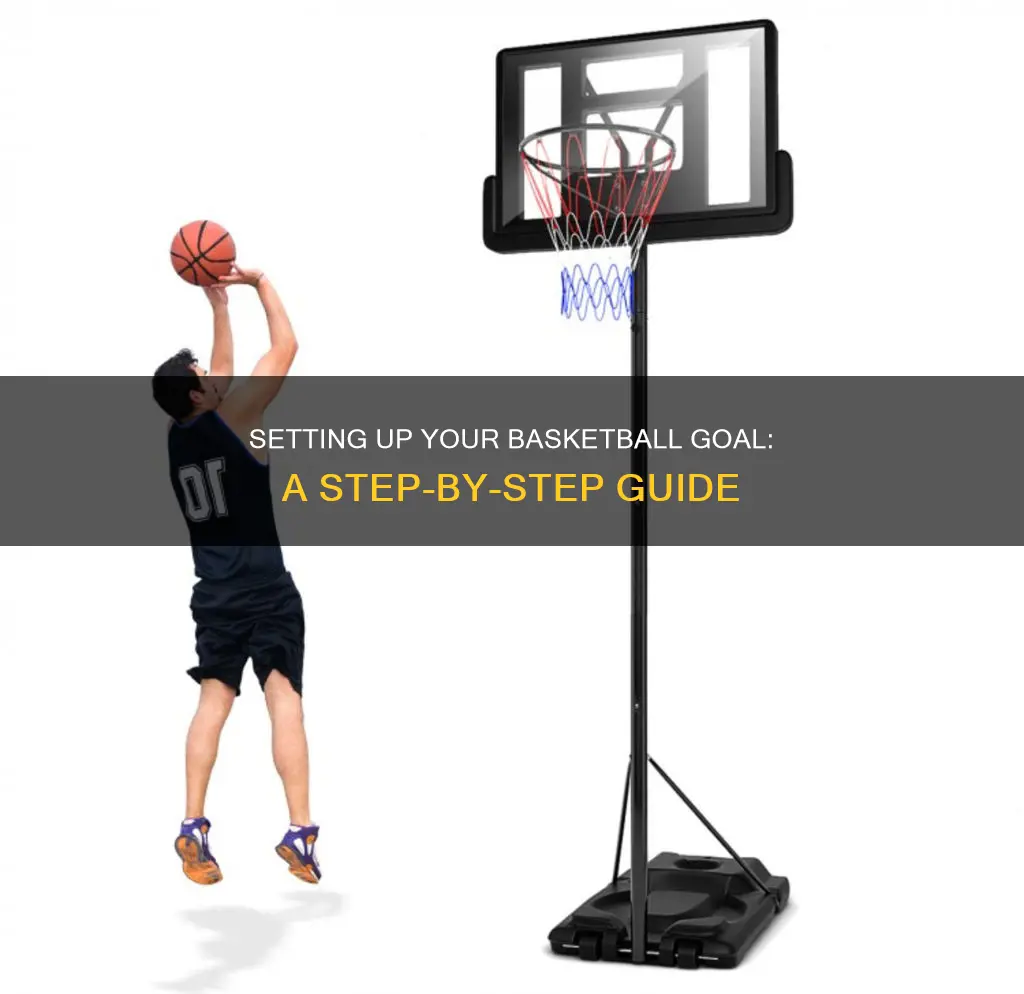 how to set a basketball goal