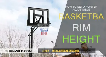 Adjusting Your Porter Basketball Rim Height: A Simple Guide