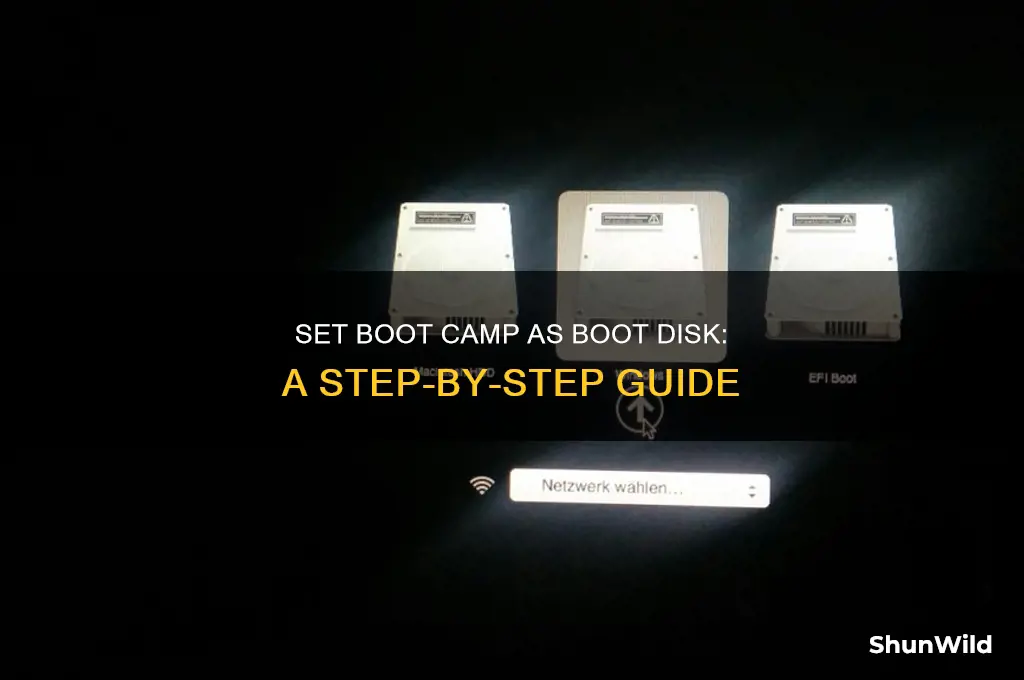 how to set boot camp as boot disk