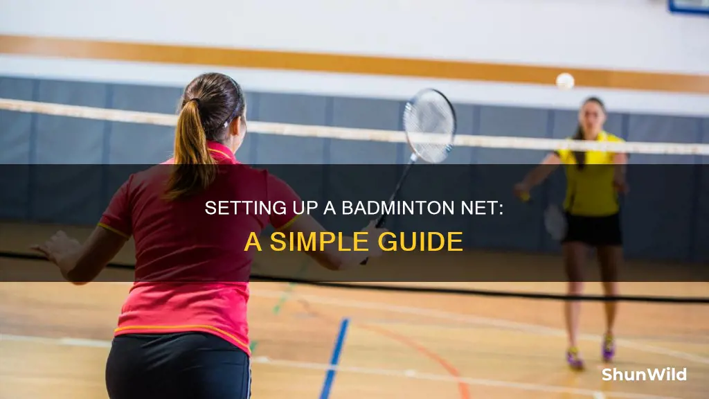 how to set up a badminton net