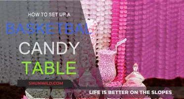Setting Up a Sweet Slam Dunk: Basketball Candy Table