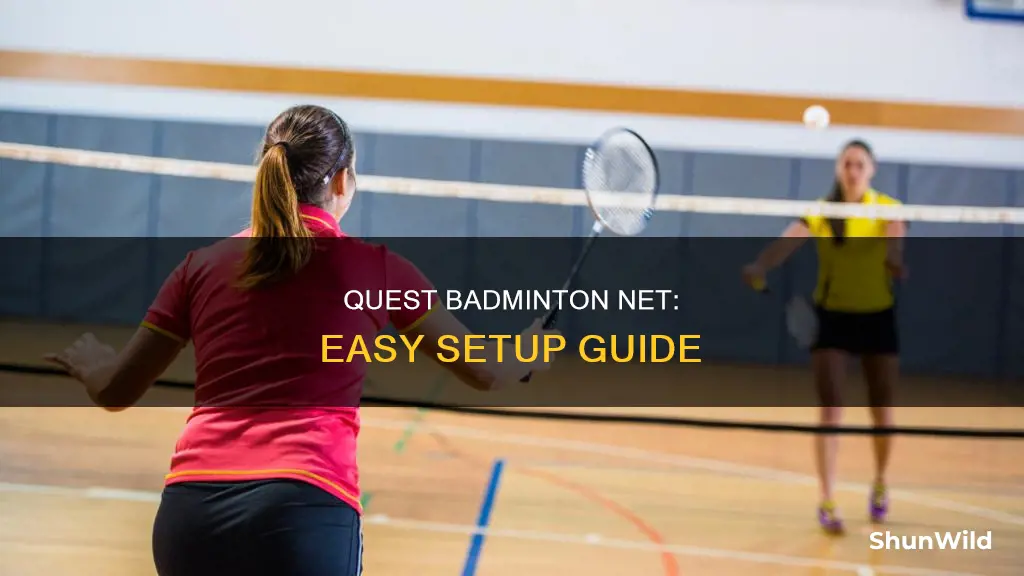 how to set up a quest badminton net