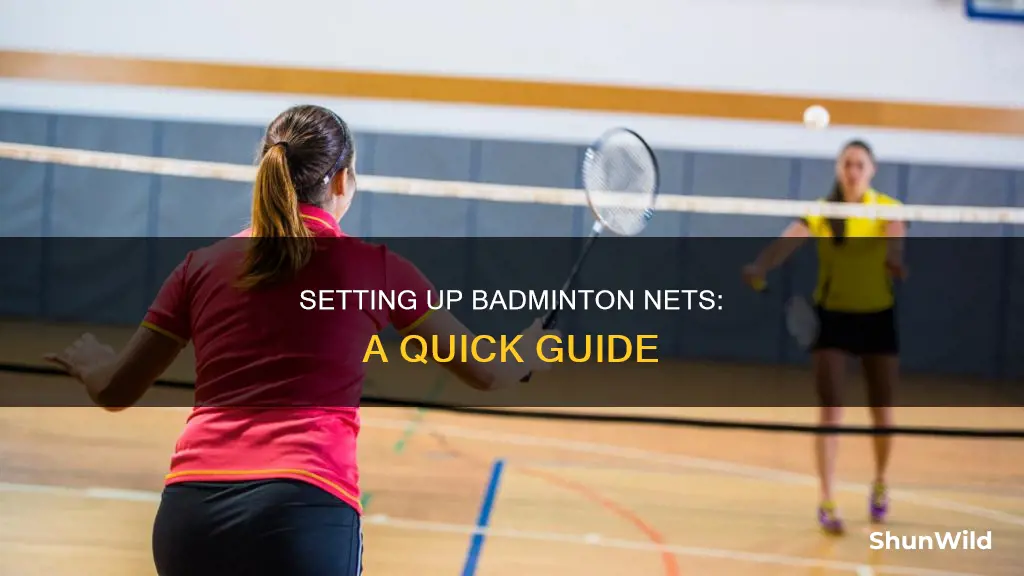 how to set up badminton nets