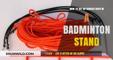Setting Up a Badminton Stand: Bungee Rope Basics