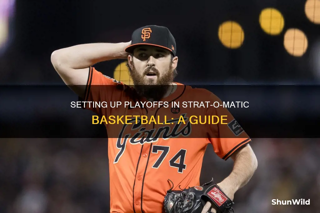 how to set up playoffs in strat-o-matic basketball