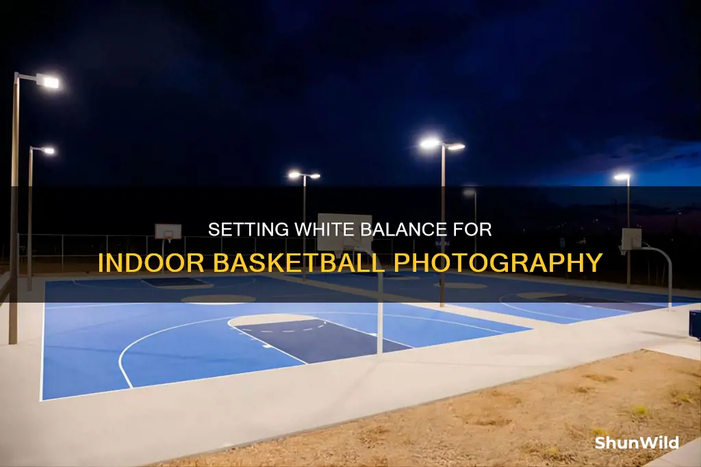 how to set white balance for interior basketball