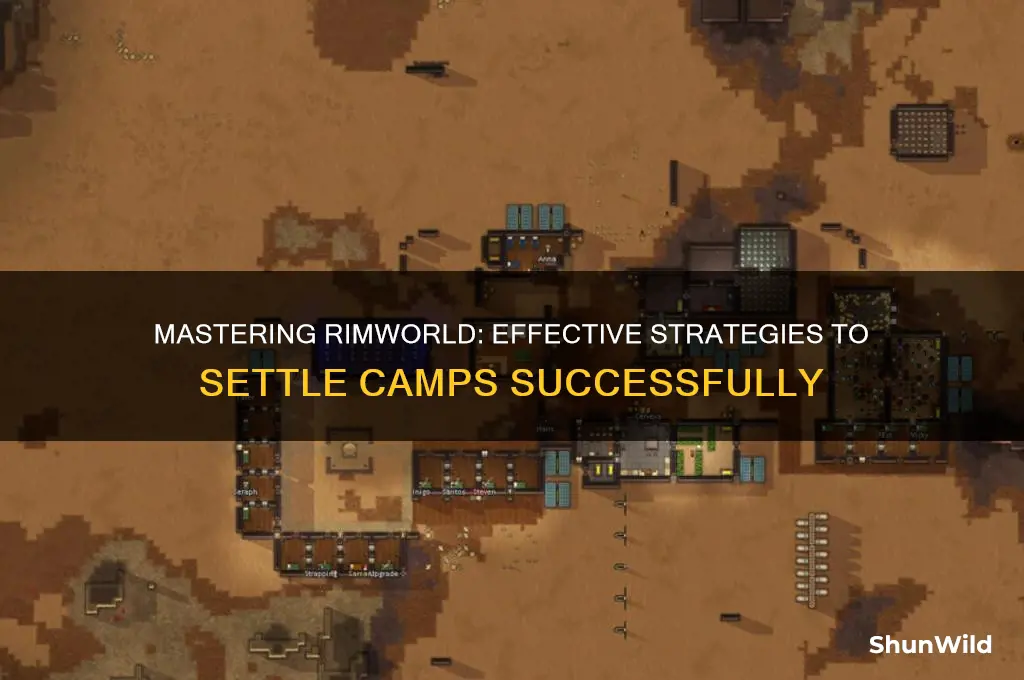 how to settle camps rimworld