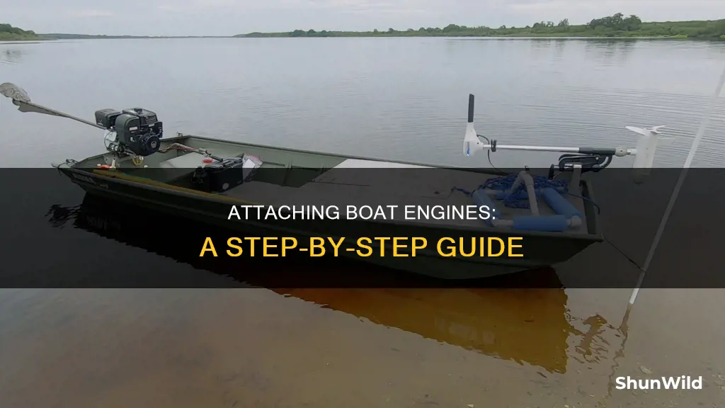 how to setup boat engine to boat