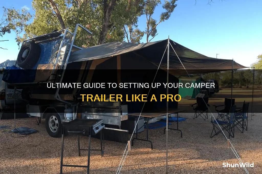 how to setup camper trailer