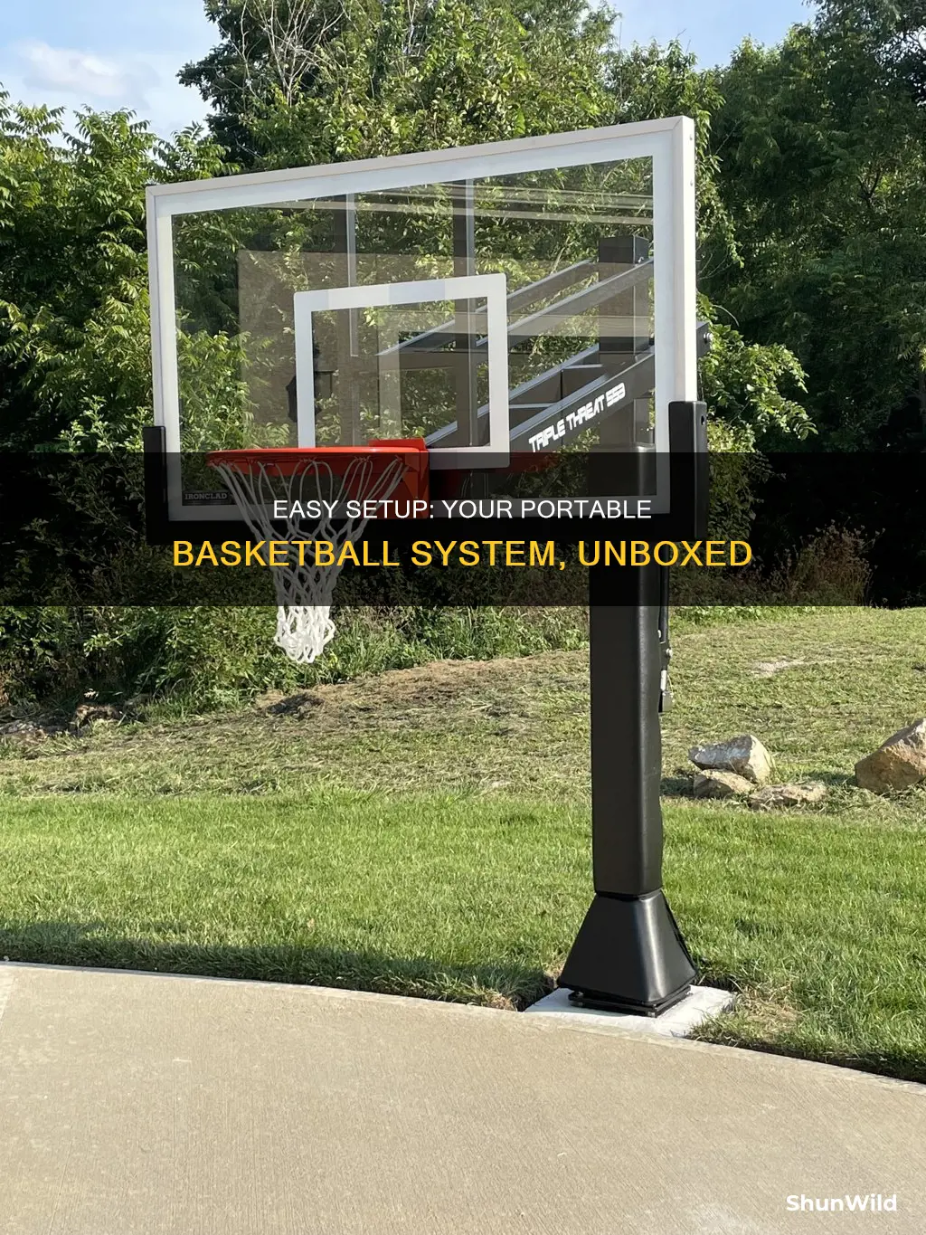 how to setup portable procournt basketball system 90759