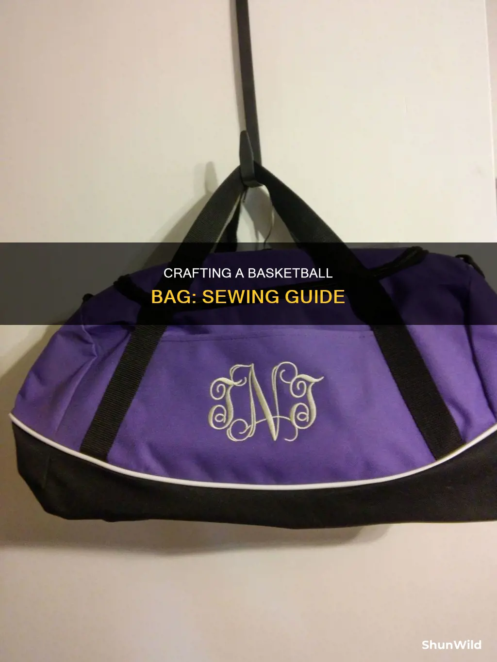 how to sew a basketball bag