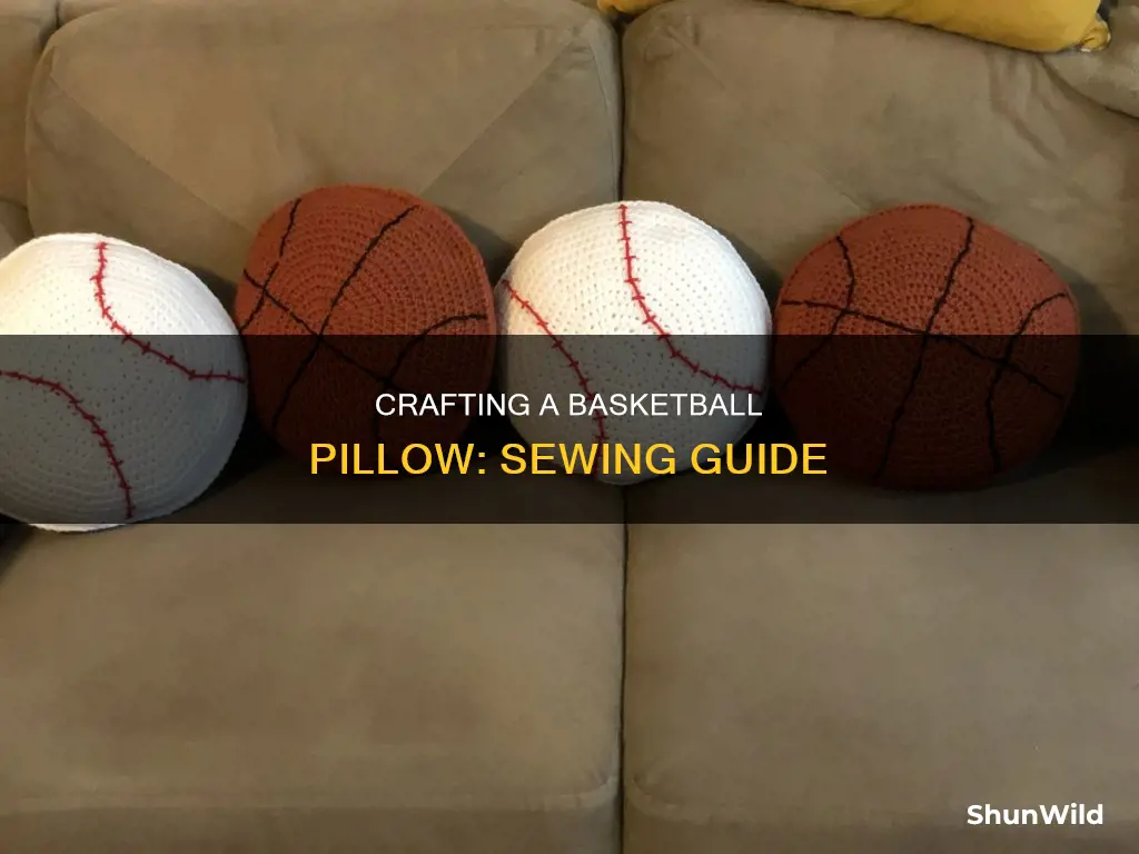 how to sew a basketball pillow