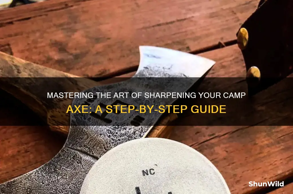 how to sharpen camp axe