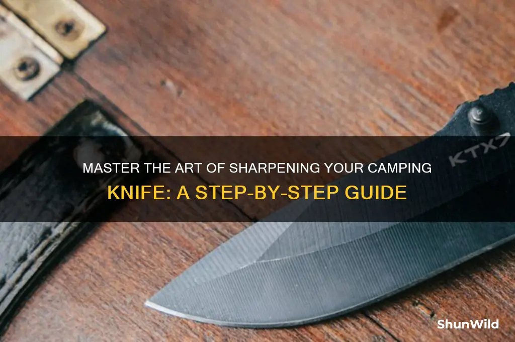 how to sharpen camping knife