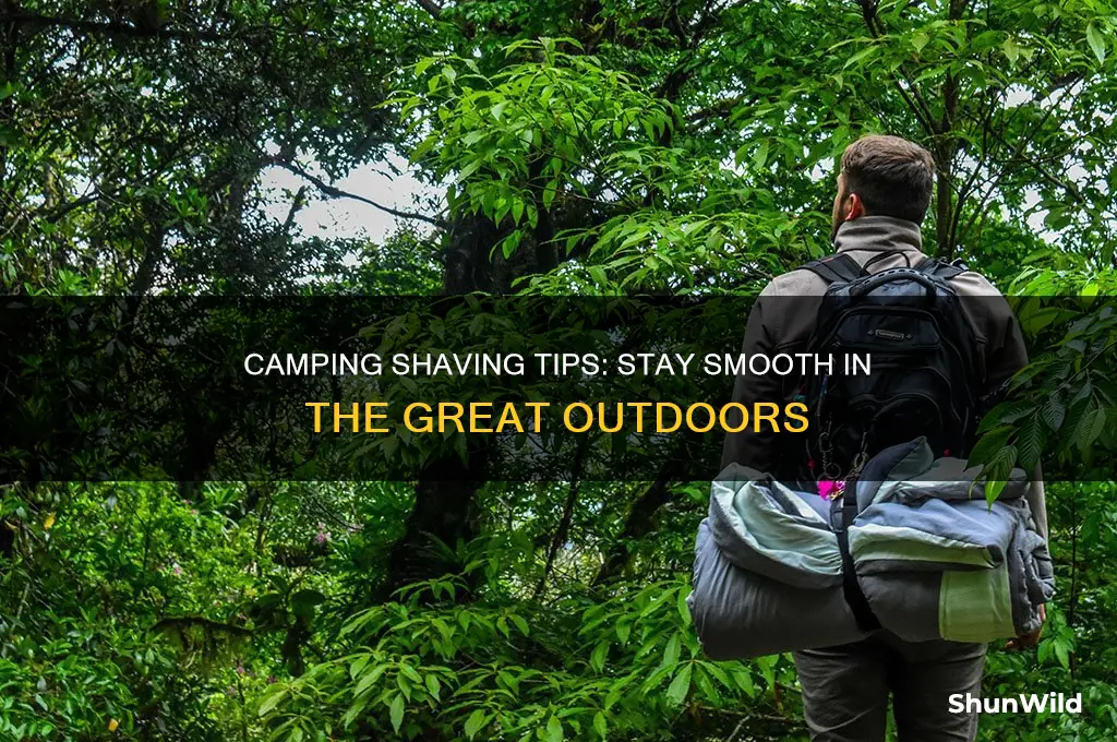 how to shave when camping