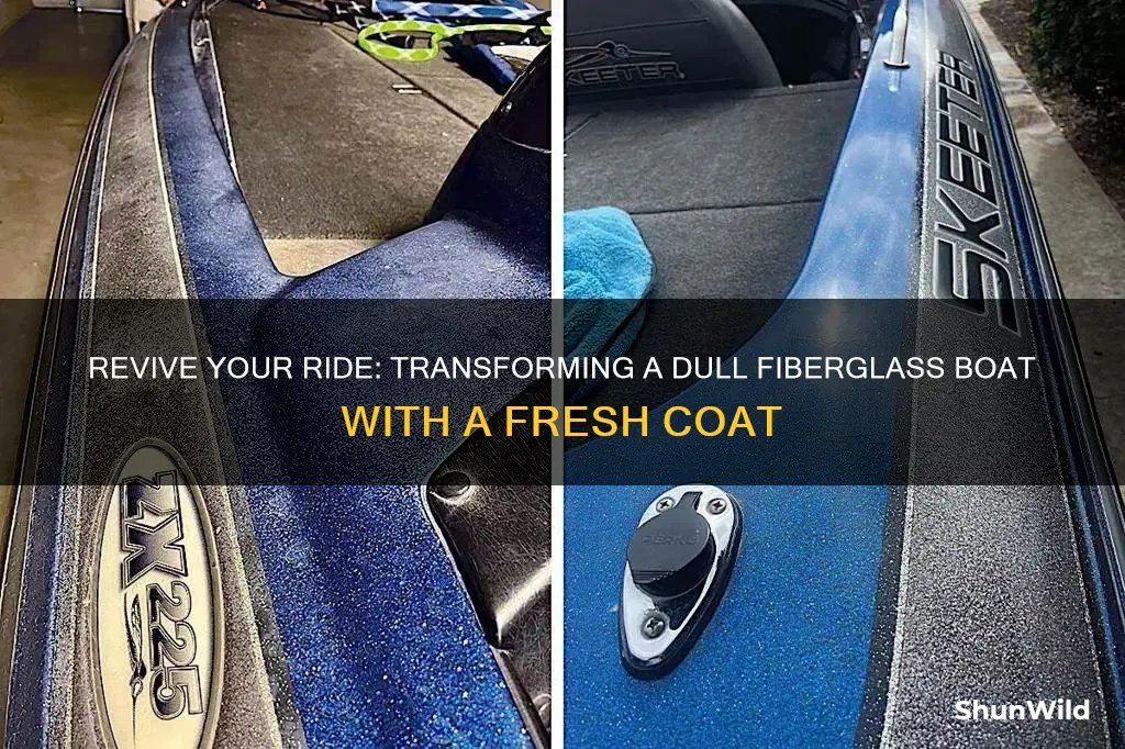 how to shi e a dull fiberglass boat