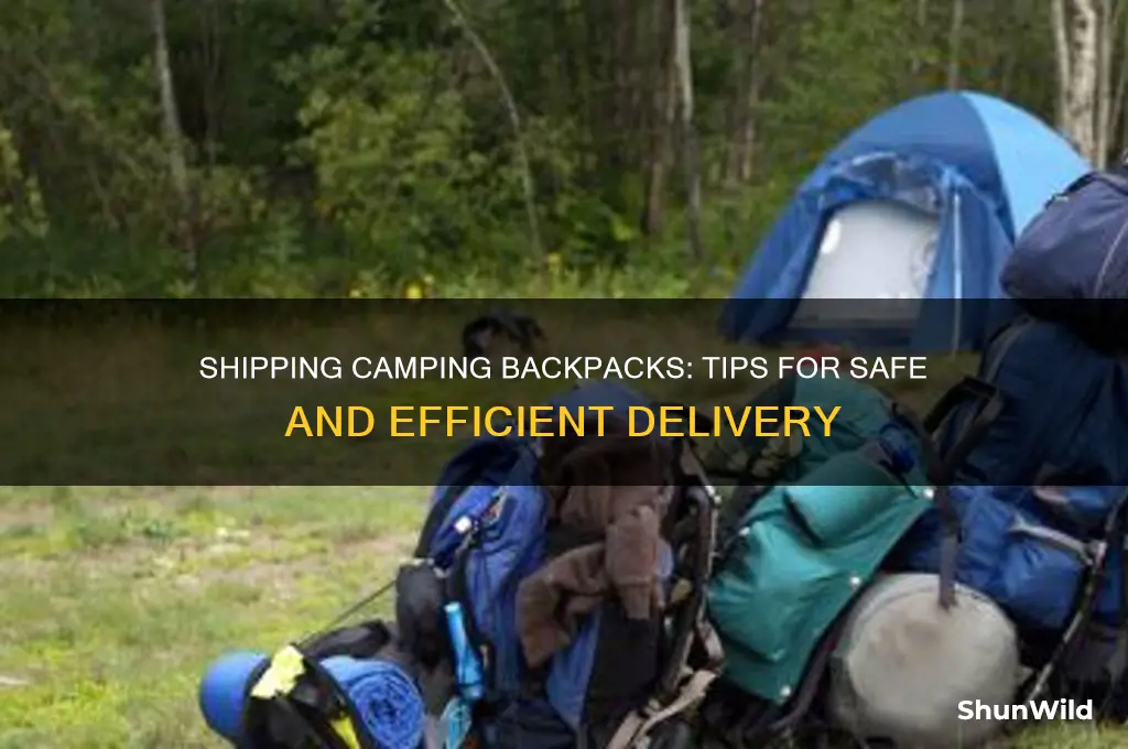 how to ship camping backpacks
