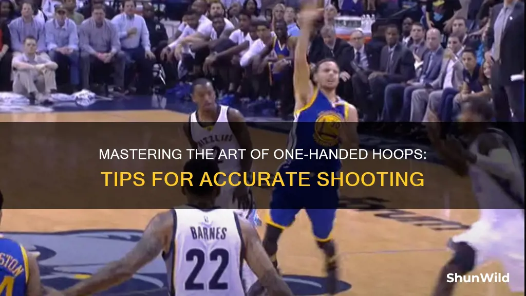 how to shoot a basketball without using 2 hands