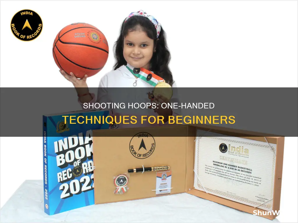 how to shoot a basketball without using 2 hands
